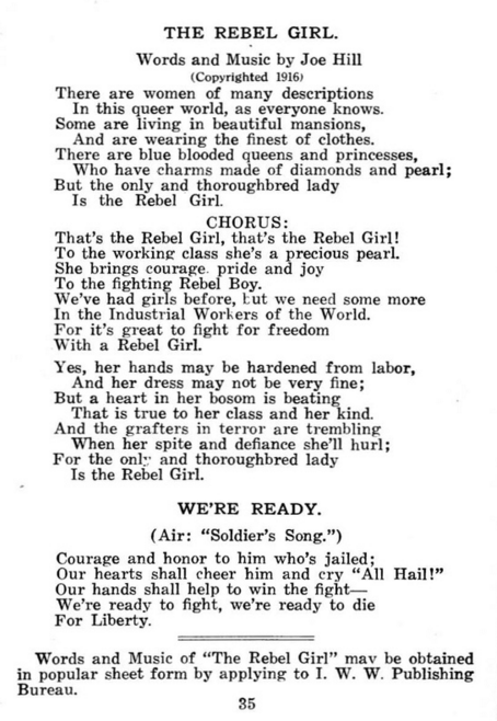 Joe Hill Memorial Edition, LRSB, Rebel Girl, March 1916.png