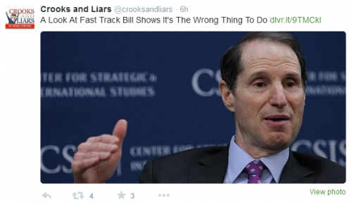 Screenshot -- Ron Wyden Tweet, TPP, Crooks & Liars.png